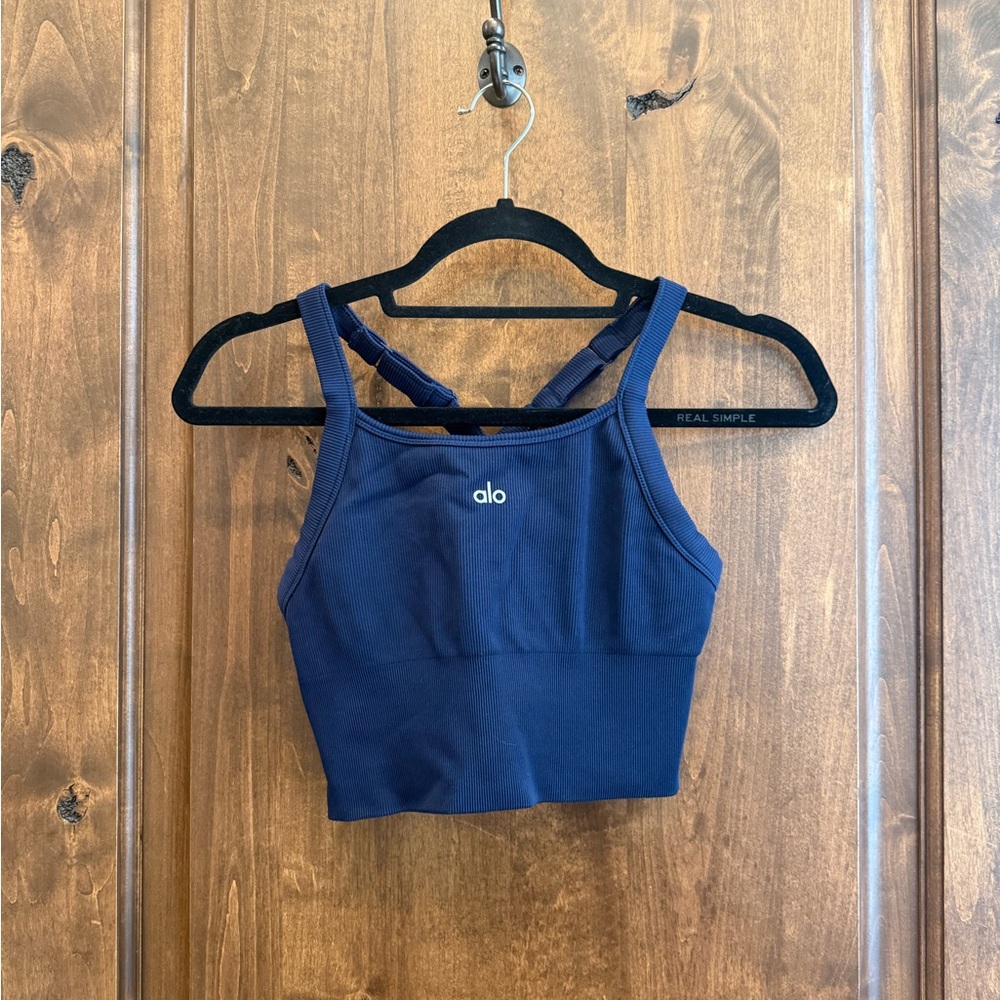 ALO Yoga Deep Blue Sports Bra